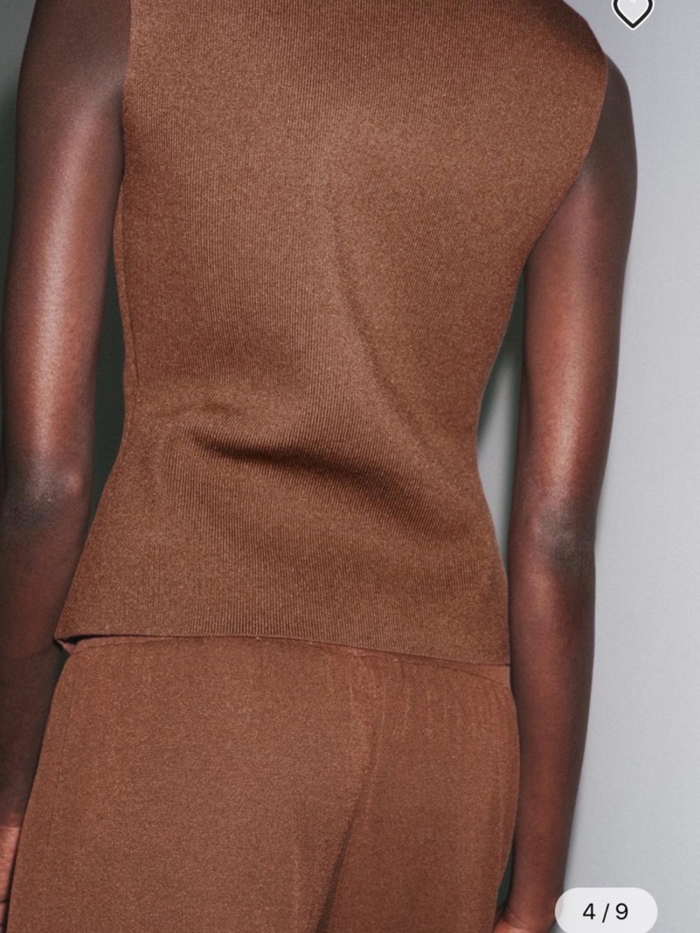 🔥🔥Zara Brown Knit Vest - Picture 5 of 7